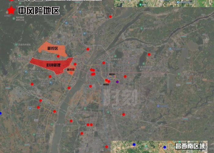 南昌疫情区域—（南昌疫情区域分布图）