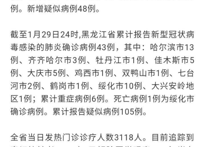 黑龙江省疫情最新动态,精准防控下的挑战与应对 黑龙江省疫情最新动态,精准防控下的挑战与应对
