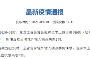 黑龙江疫情最新通报，新增本土病例持续下降，防控成果巩固中